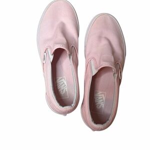 Vans Pink Slip-On Canvas Sneakers